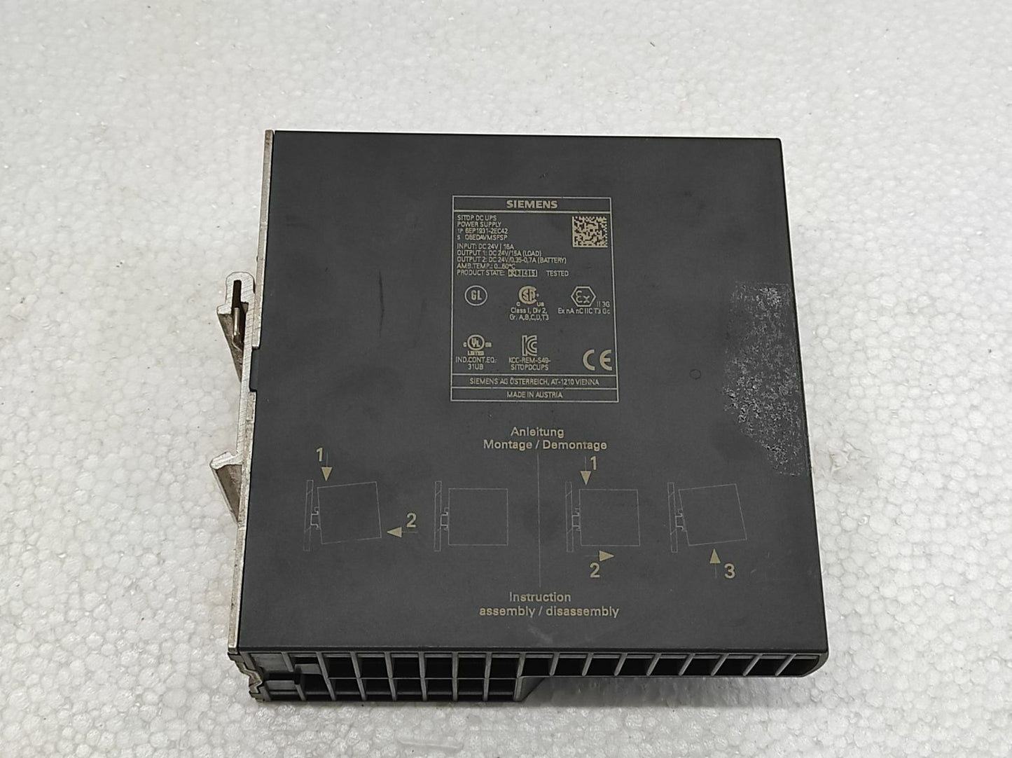 SIEMENS SITOP DC UPS POWER SUPPLY 6EP1931-2EC42