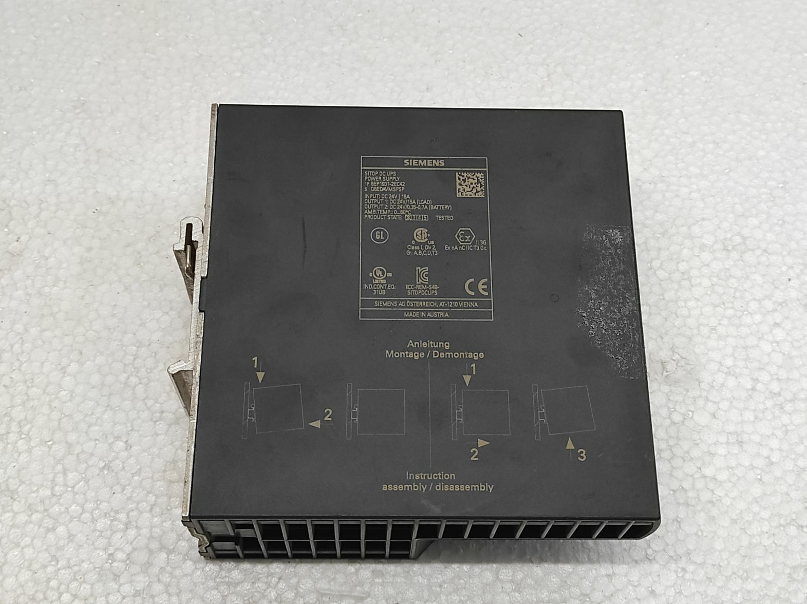 SIEMENS SITOP DC UPS POWER SUPPLY 6EP1931-2EC42