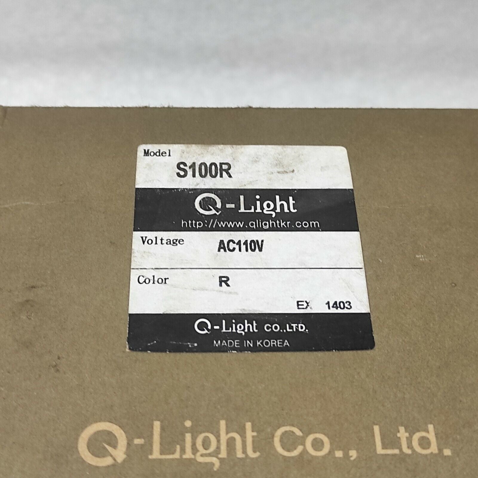 QLIGHT S100R WARNING LIGHT 110VAC