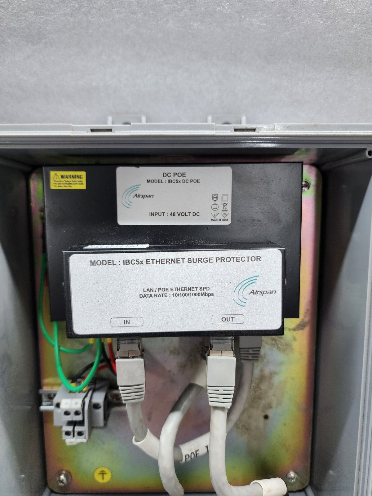 AIRSPAN IBC5X ETHERNET SURGE PROTECTOR IBC5X-DC-POE