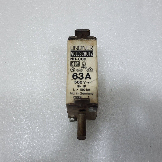 LINDNER NH-C00 63A FUSE  7099 63A/500V