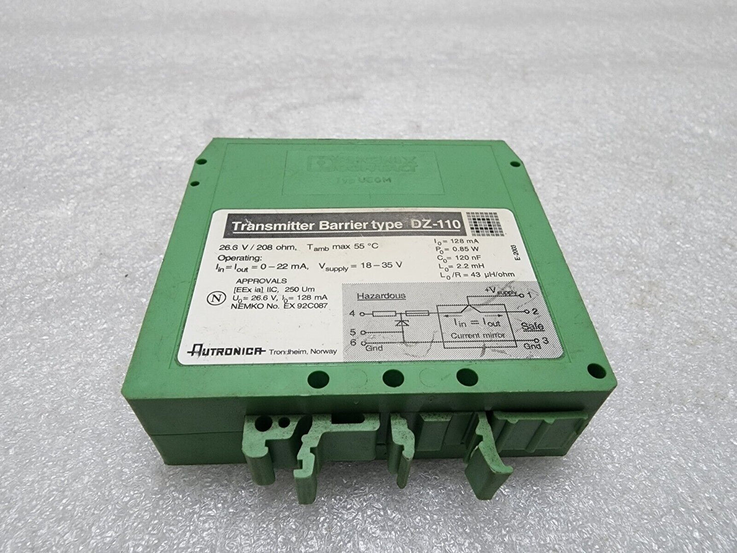 AUTRONICA DZ-110 TRANSMITTER BARRIER 18-35VDC