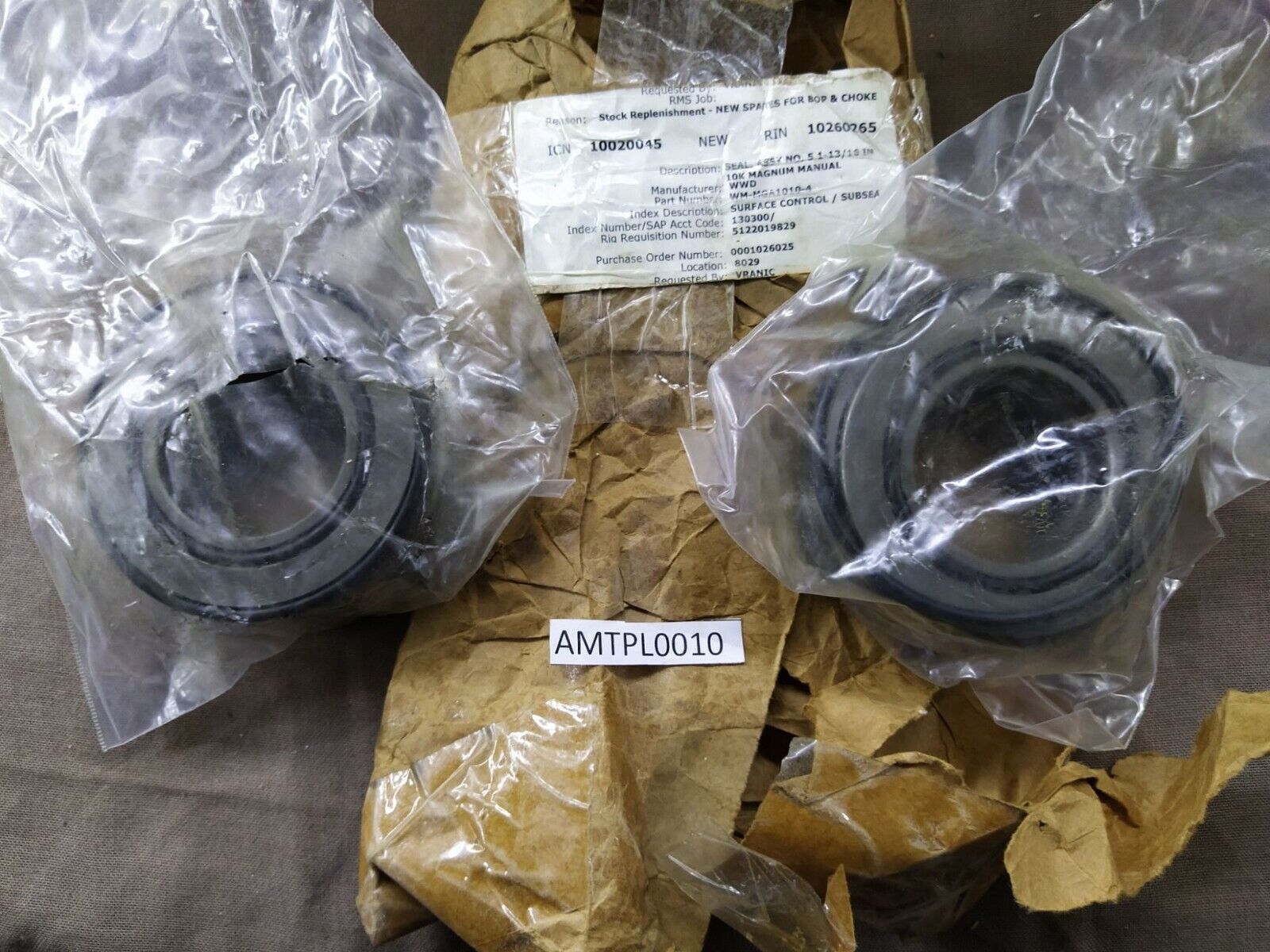 WWD EM-MGA1010-4 Mechanical Seal ASSY NO 5 1-13/16 IN 10K Magnum Manual Index 13