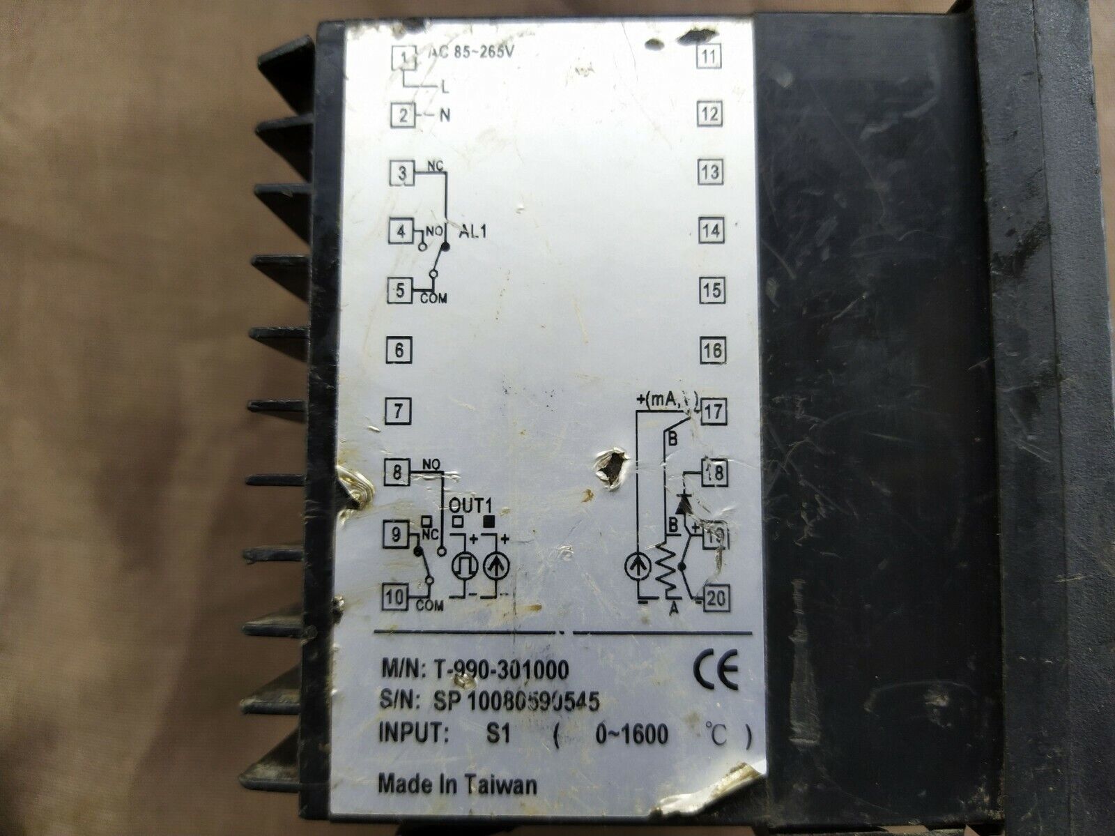 JEC T-990 PID Control Instrument T-990-301000 T990 Thermostat