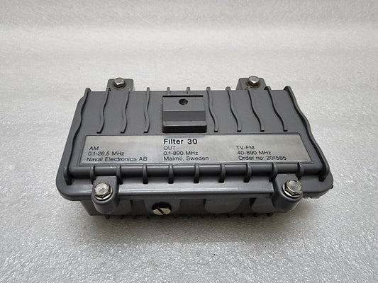 NAVAL ELECTRONICS AB FILTER 30 DIPLEX FILTER TV-FM 40-890 MHz 201565