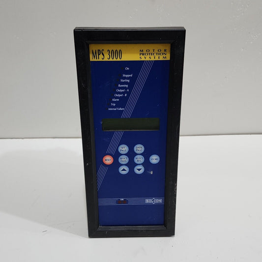 SOLCON MPS3000 MOTOR PROTECTION SYSTEM 83300124 110-220VAC/DC