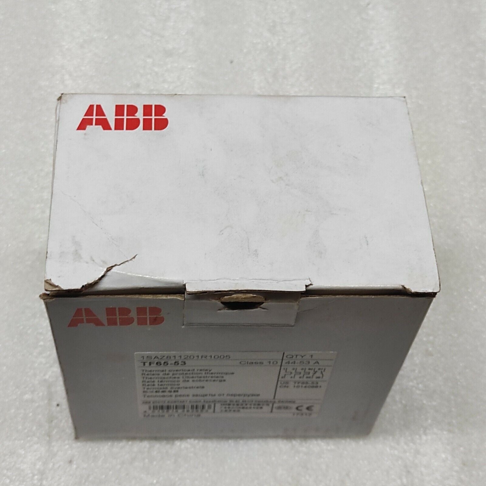 ABB TF 65-53 THERMAL OVERLOAD RELAY 1SAZ811201R1005 44-53A