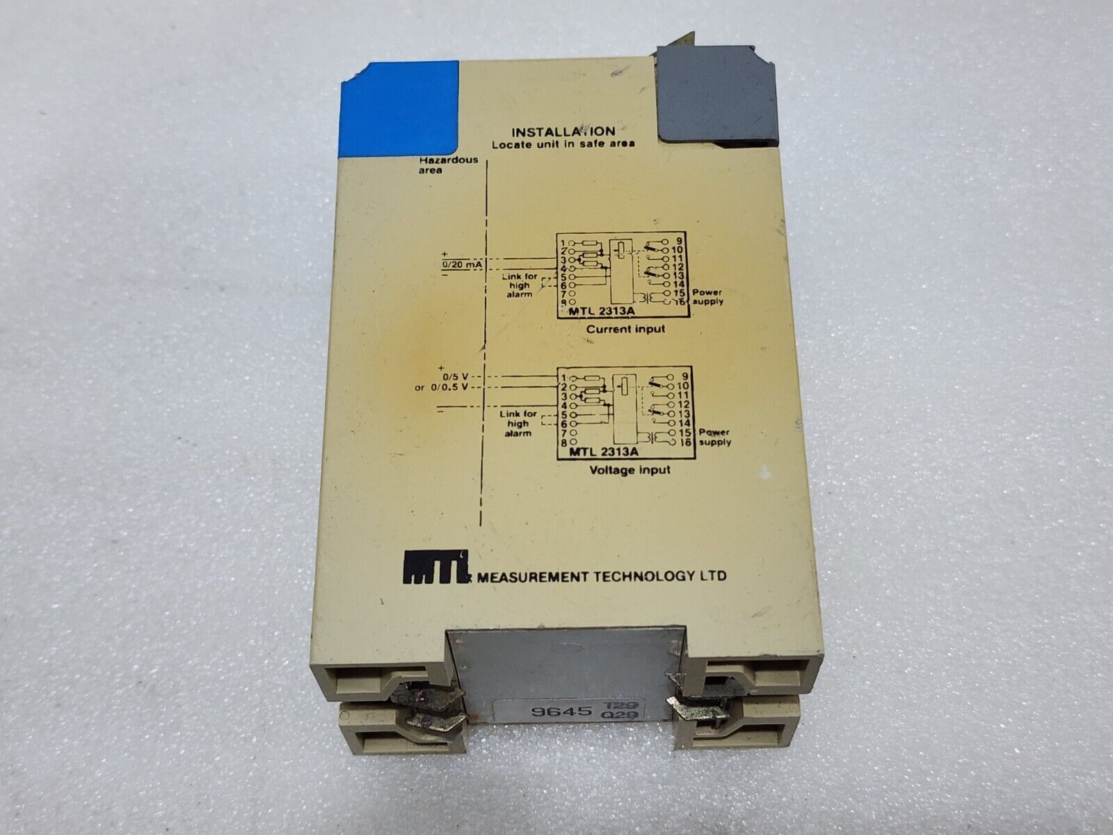 MEASUREMENT TECHNOLOGY MTL2313A GENERAL PURPOSE TRIP AMPLIFIER 24VDC