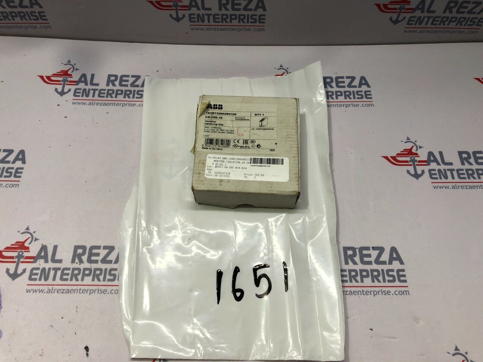 ABB CM-IWS.1S INSULATION MONITORING RELAY 1SVR730660R0100 24-240V AC/DC