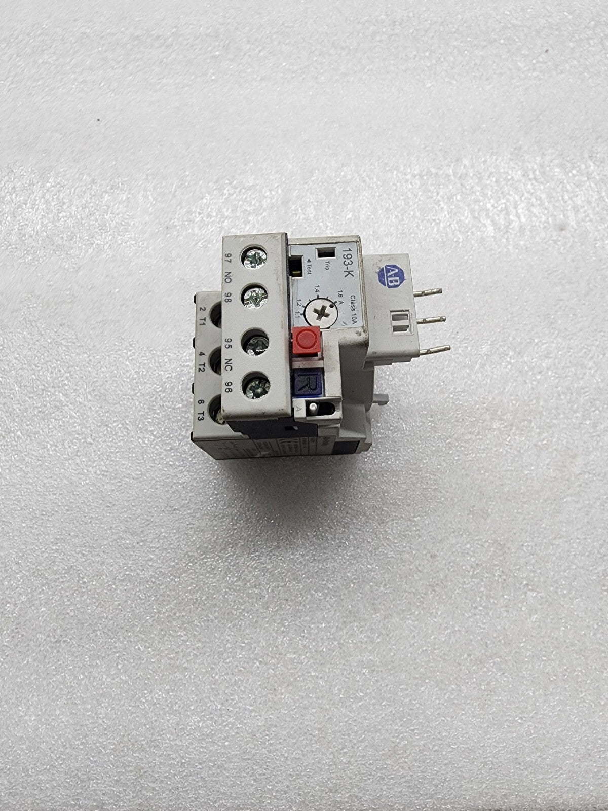 ALLEN BRADLEY CAT 193-KB16 THERMAL OVERLOAD RELAY 1.1-1.6A