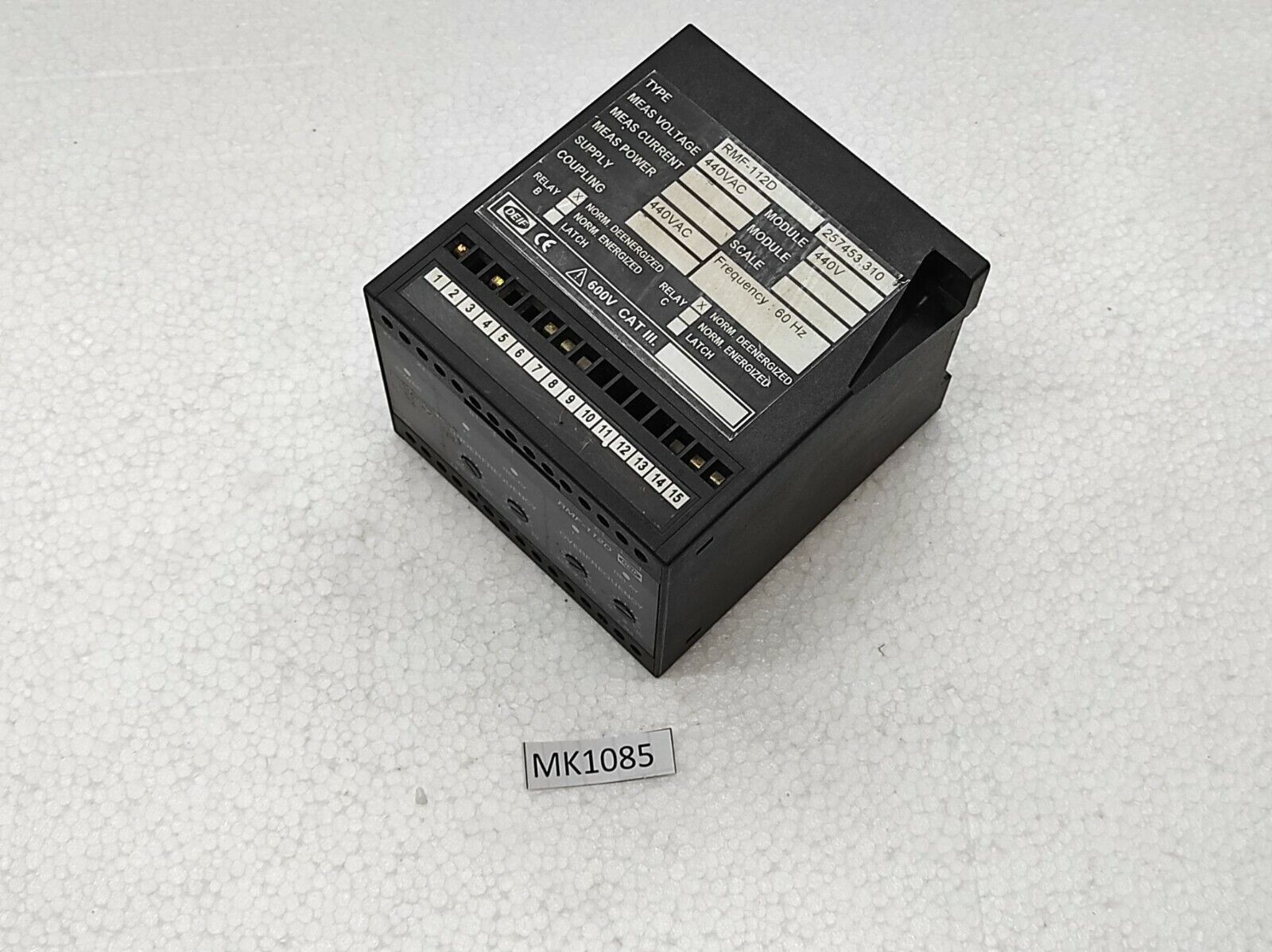 Deif RMF-112D Frequency Relay 257453.310 440VAC RMF112D