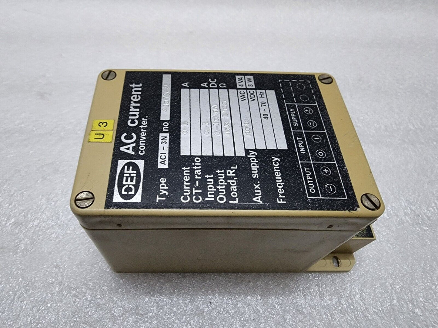 DEIF ACI-3N AC CURRENT CONVERTER 430V3-2