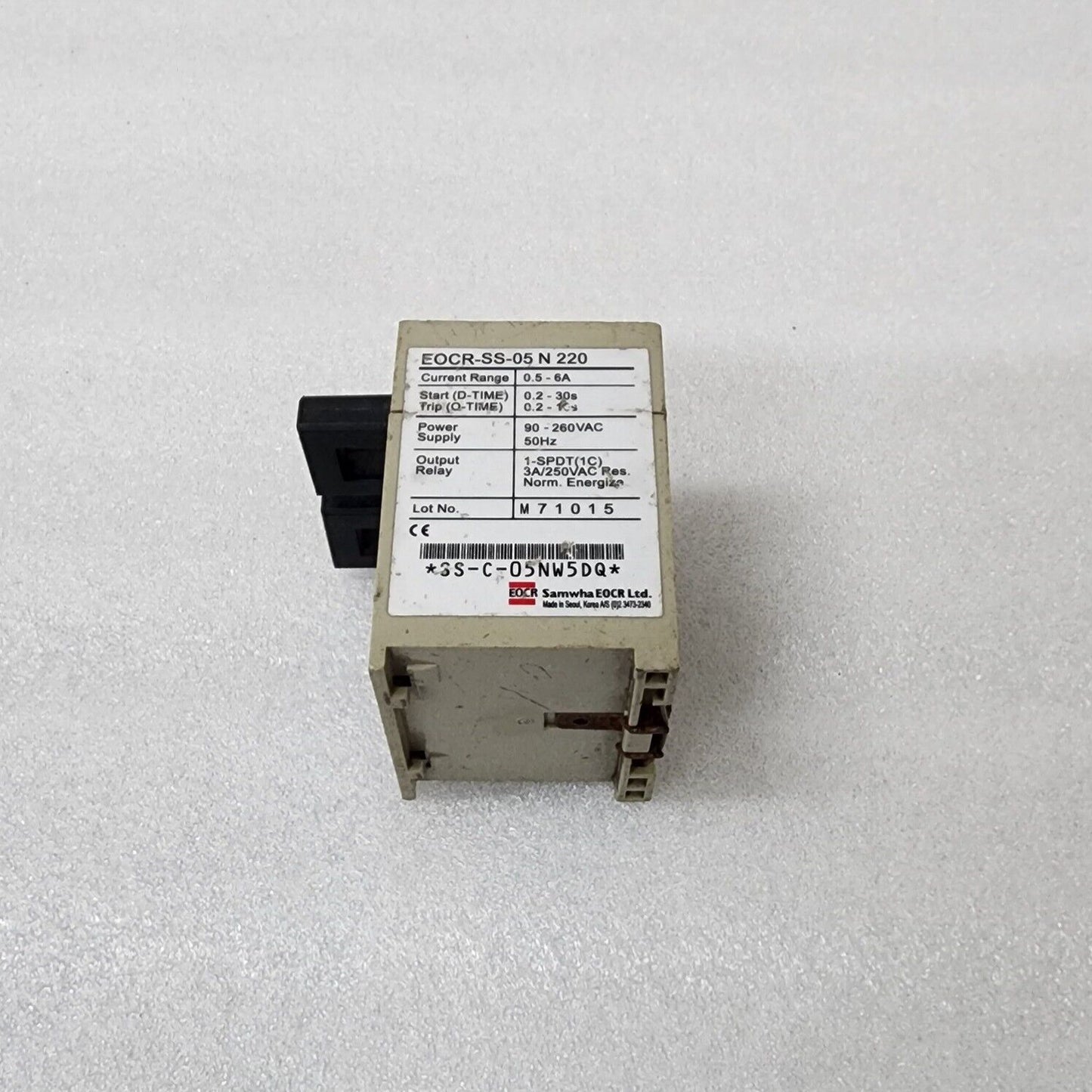 SAMWHA EOCR-SS-05 N 220 OVERCURRENT RELAY 0.5-6A