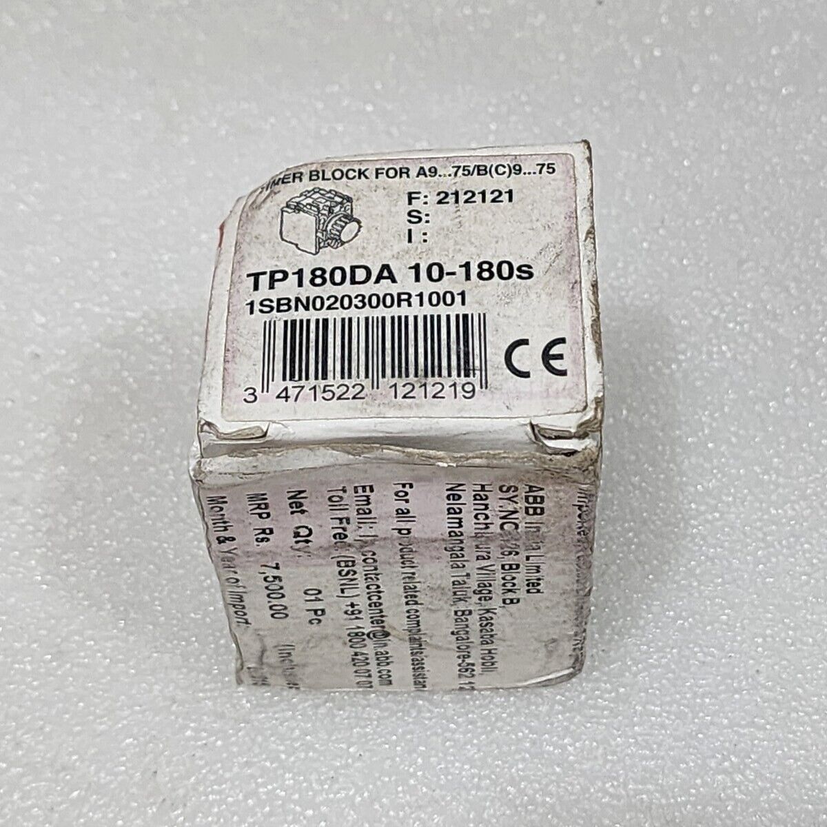 ABB TP180DA Timer Blocco 1SBN020300R1001 10-180S