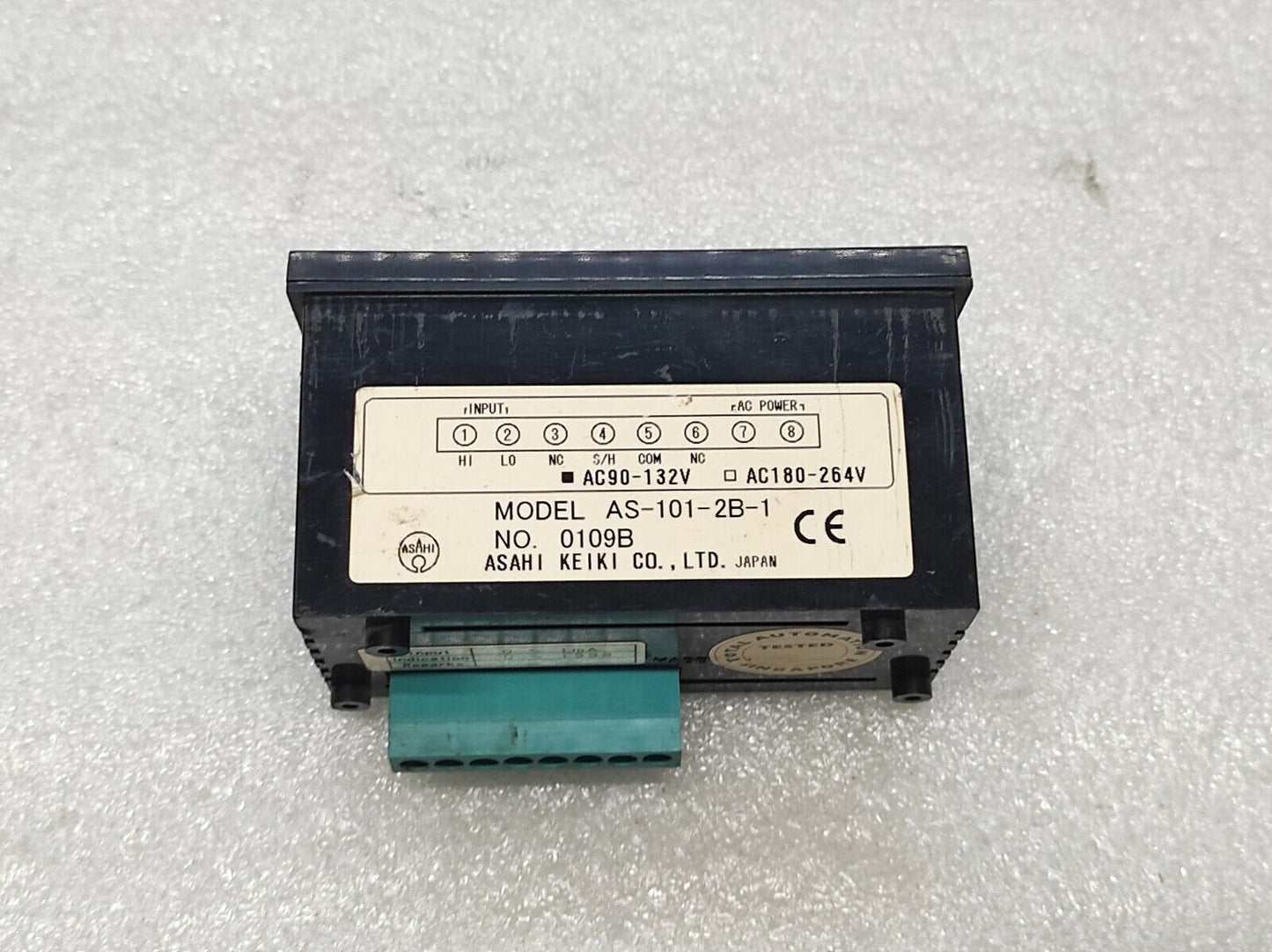 ASAHI KEIKI AS-101-2B-1 DIGITAL PANEL METER 90-132V AC