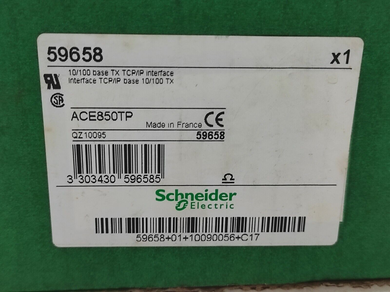 SE 59658 ETHERNET PORTS INTERFACE 10/100 BASE TX ACE850TP