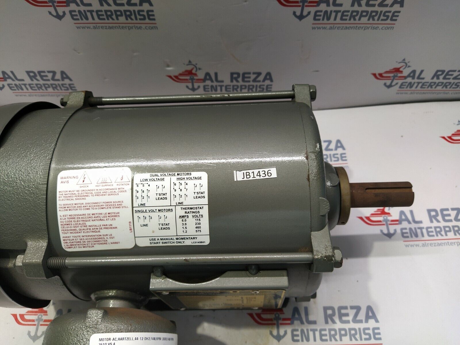 BALDOR 35X081Y474C2 ELECTRIC MOTOR 1-HP 3450-RPM 230/460V