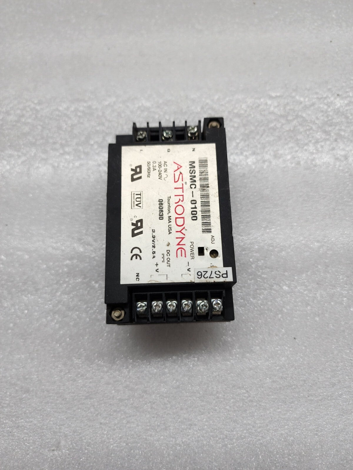 ASTRODYNE MSMC-0100 POWER SUPPLY 3.3VDC 2.5A