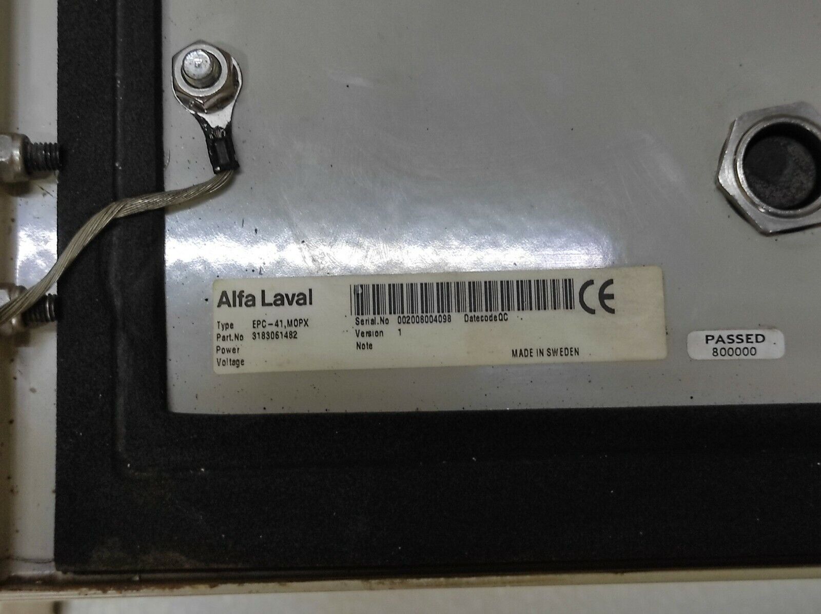 Alfa Laval EPC-41 MOPX 3183061482 Version 1 Panel Oil Seperator Purifier