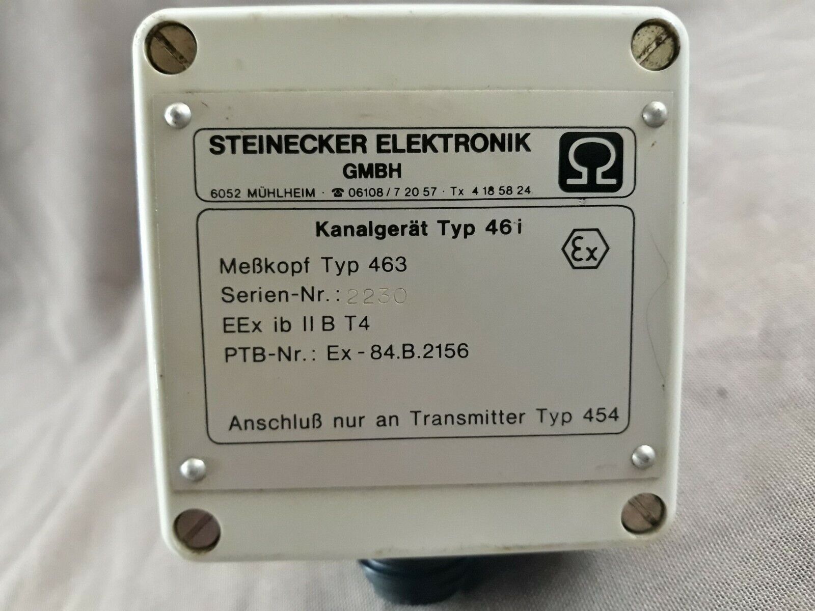 Steinecker Elektronik Transmitter Type 454 AIS Hygromess Digital Transmitter 460