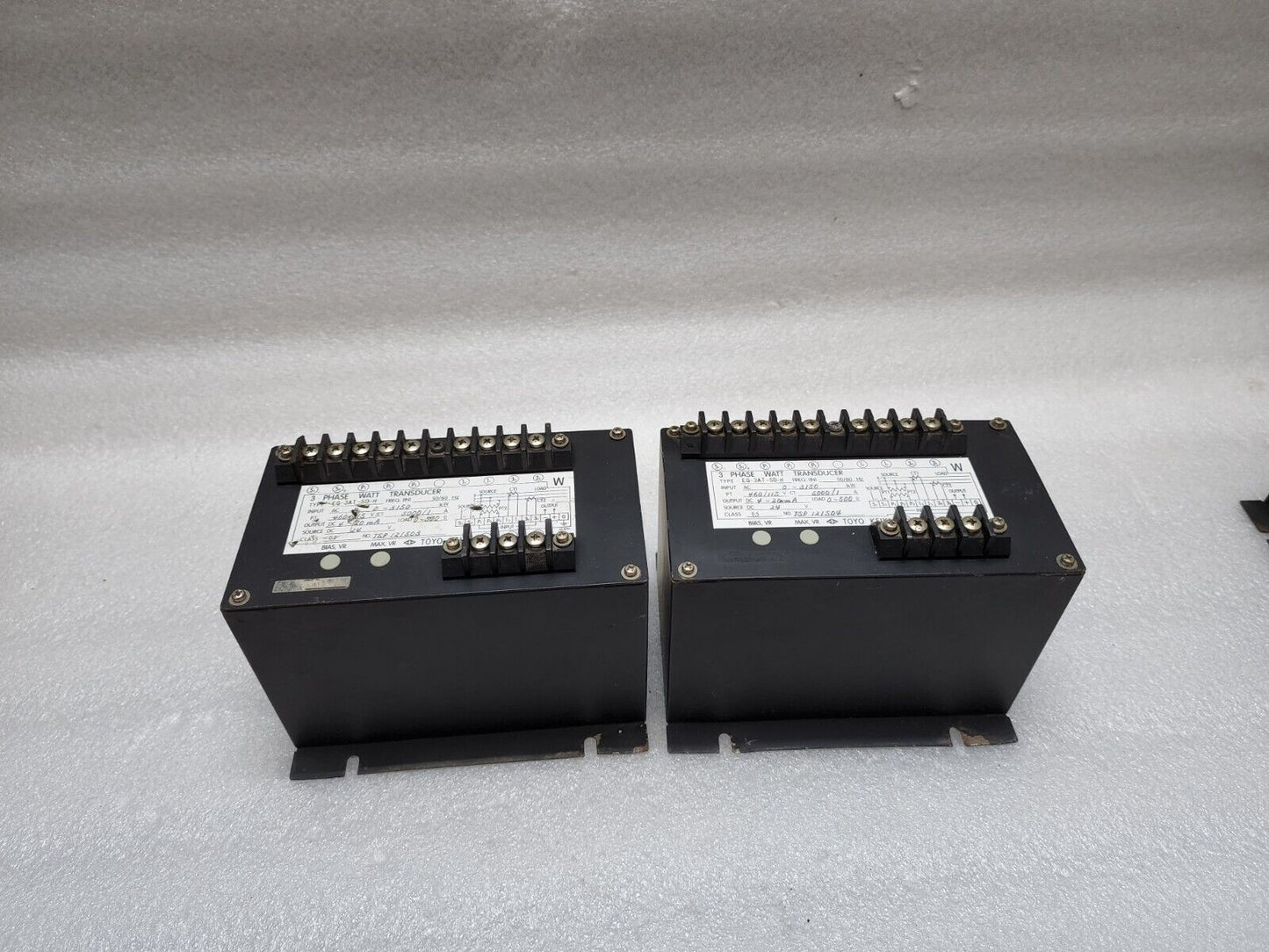 TOYO KEIKI EG-3AT-SD-H 3-PHASE WATT TRANSDUCER 