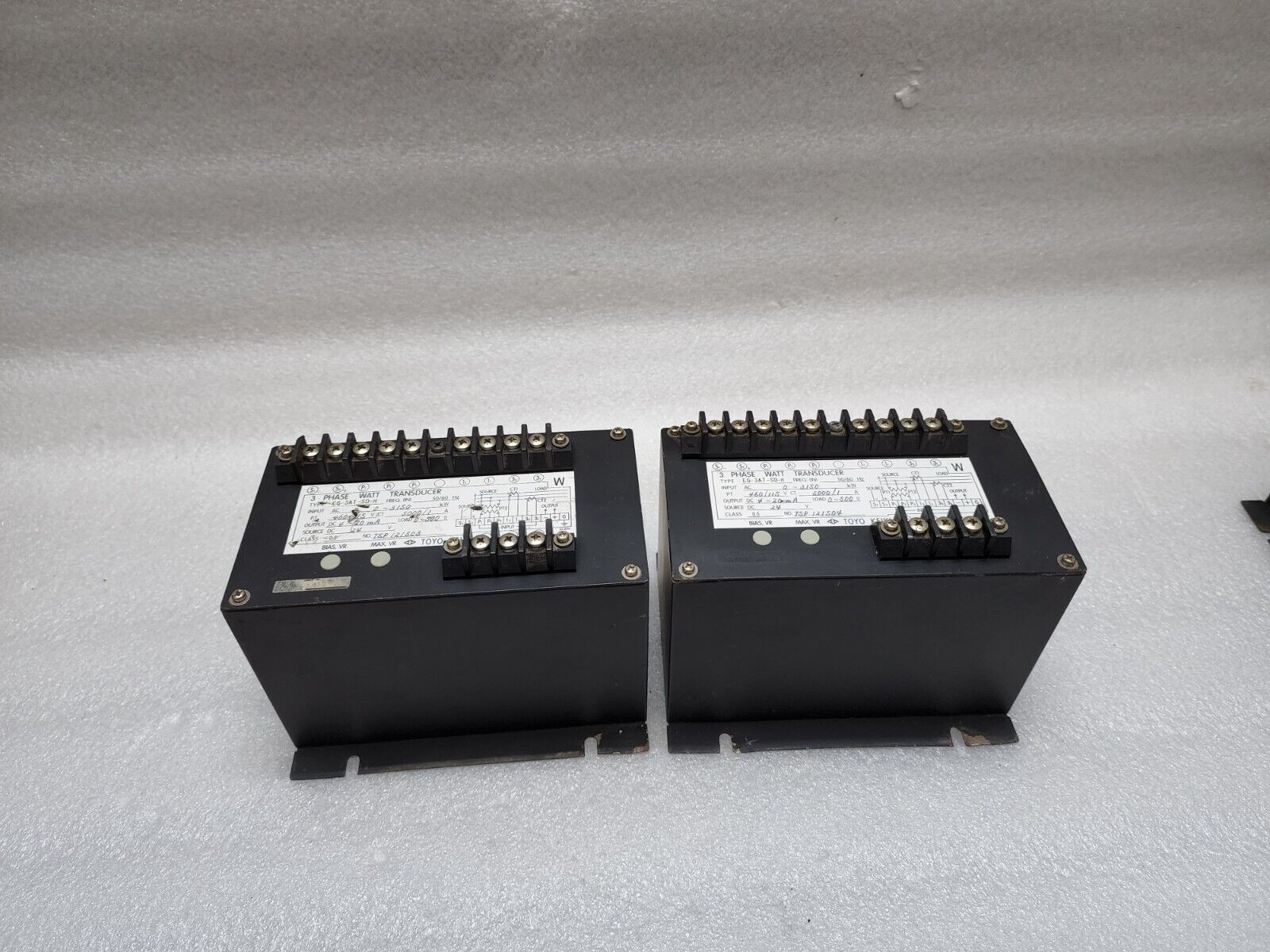 TOYO KEIKI EG-3AT-SD-H 3-PHASE WATT TRANSDUCER 