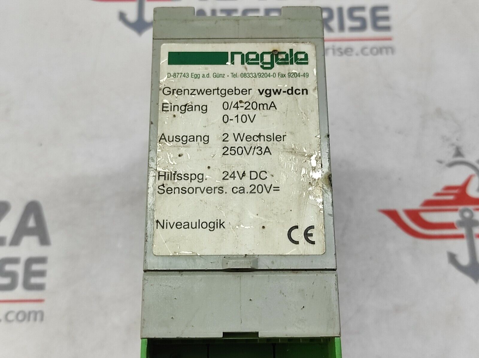 NEGELE VGW-DCN LIMIT VALUE TRANSMITTER 0-10V 