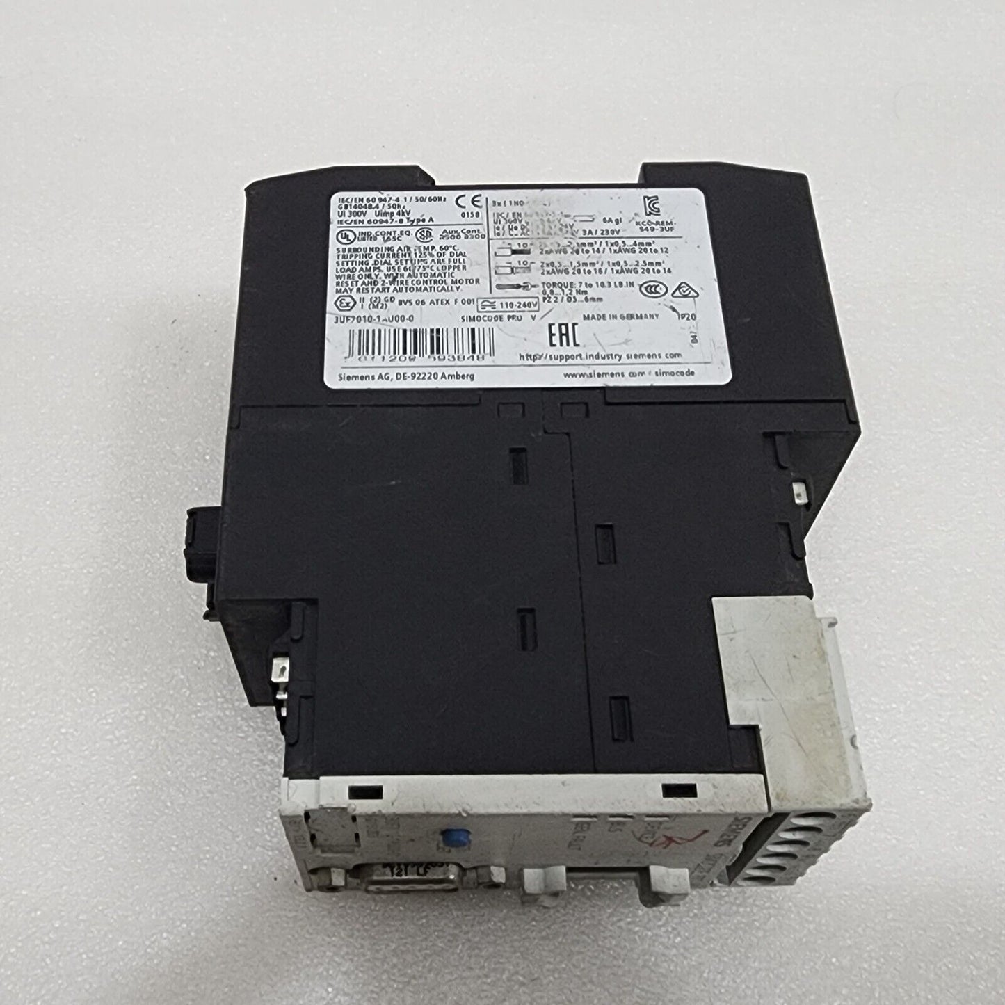 SIEMENS PROFIBUS-DP 3UF7010-1AU00-0 SIMOCODE PRO V