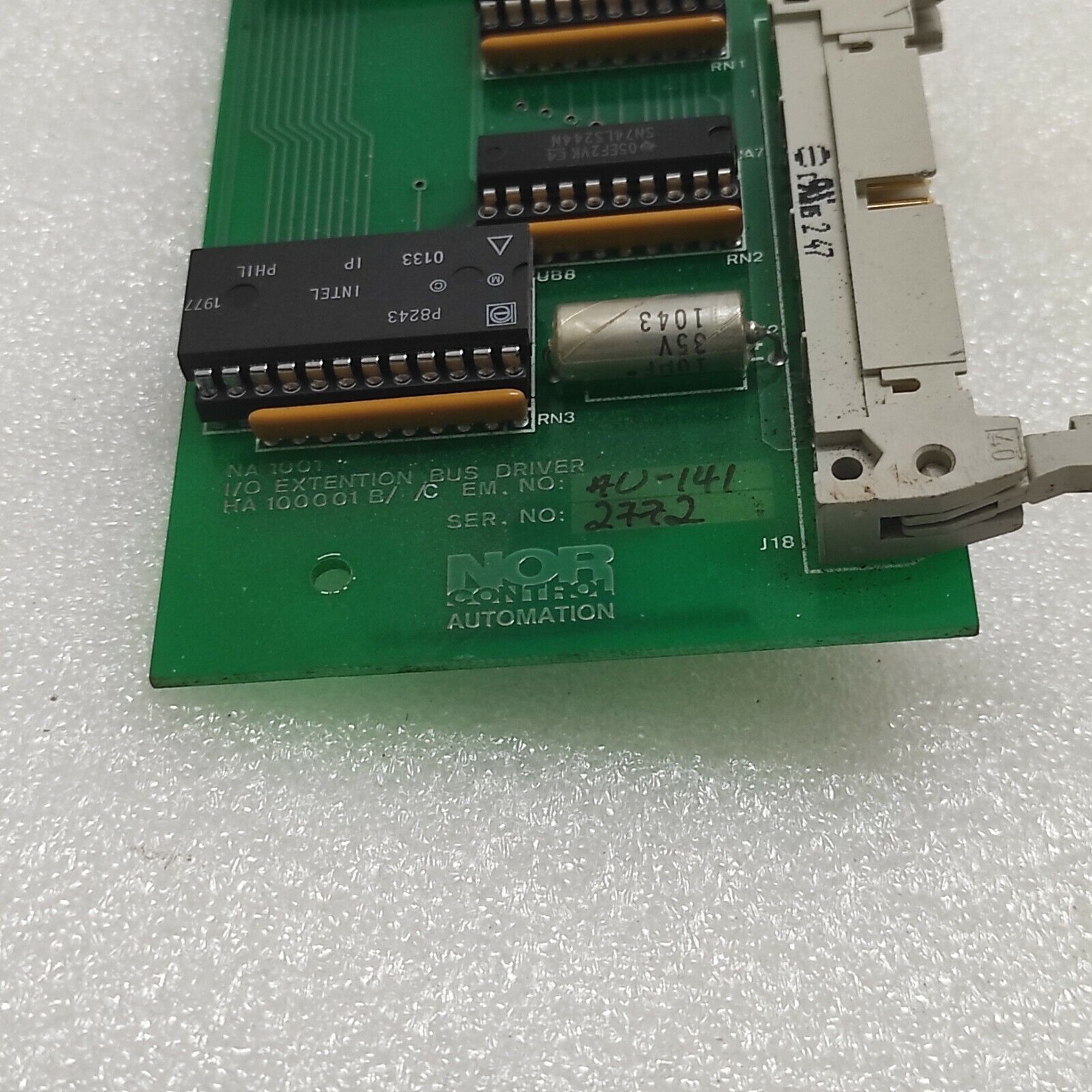 KONGSBERG NA1001 I/O EXTENTION DRIVER HA100001-B 6200096 NOR CONTROL AUTOMATION