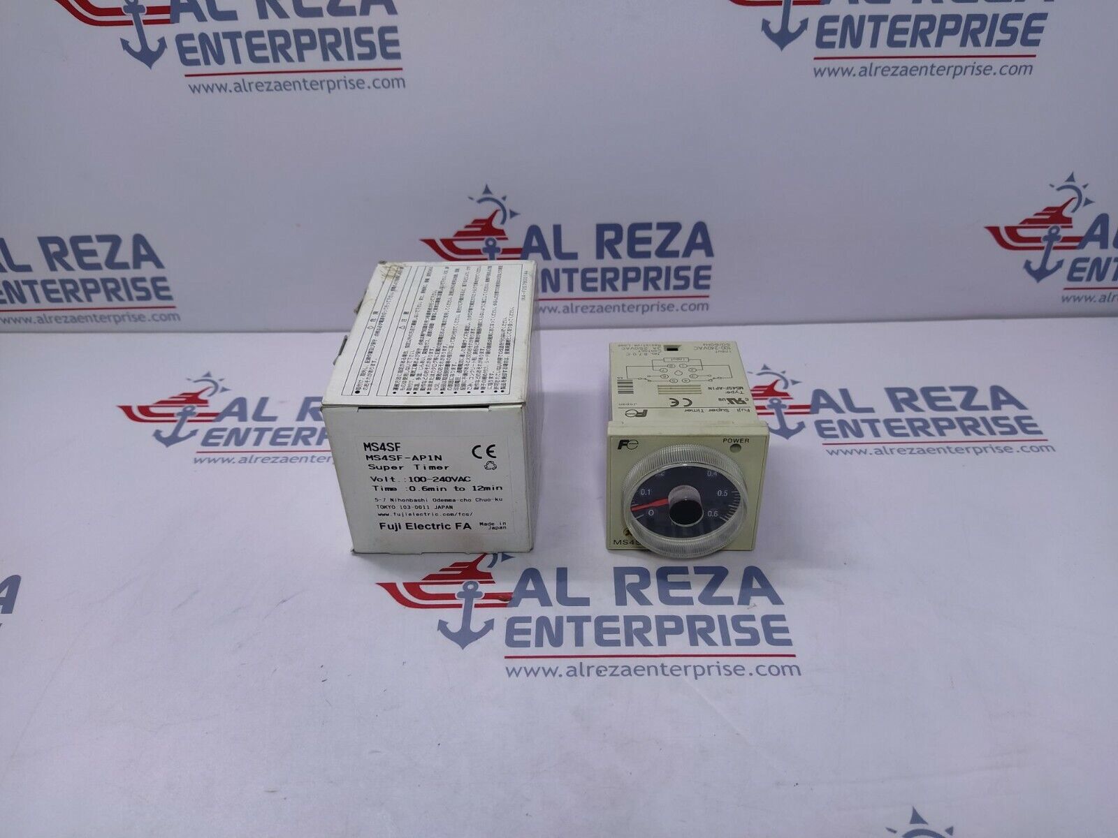 Fuji Electric MS4SF Super Timer MS4SF-APIN 100-240VAC 0.6-12 MIN