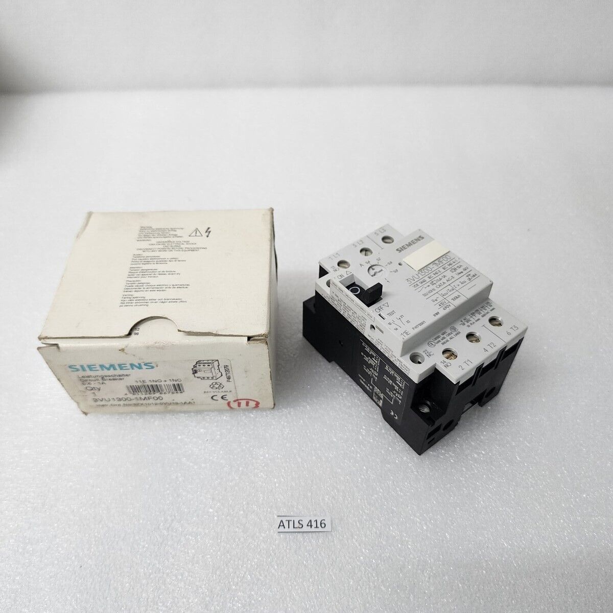 SIEMENS 3VU1300-1MF00 CIRCUIT BREAKER 0.6-1A