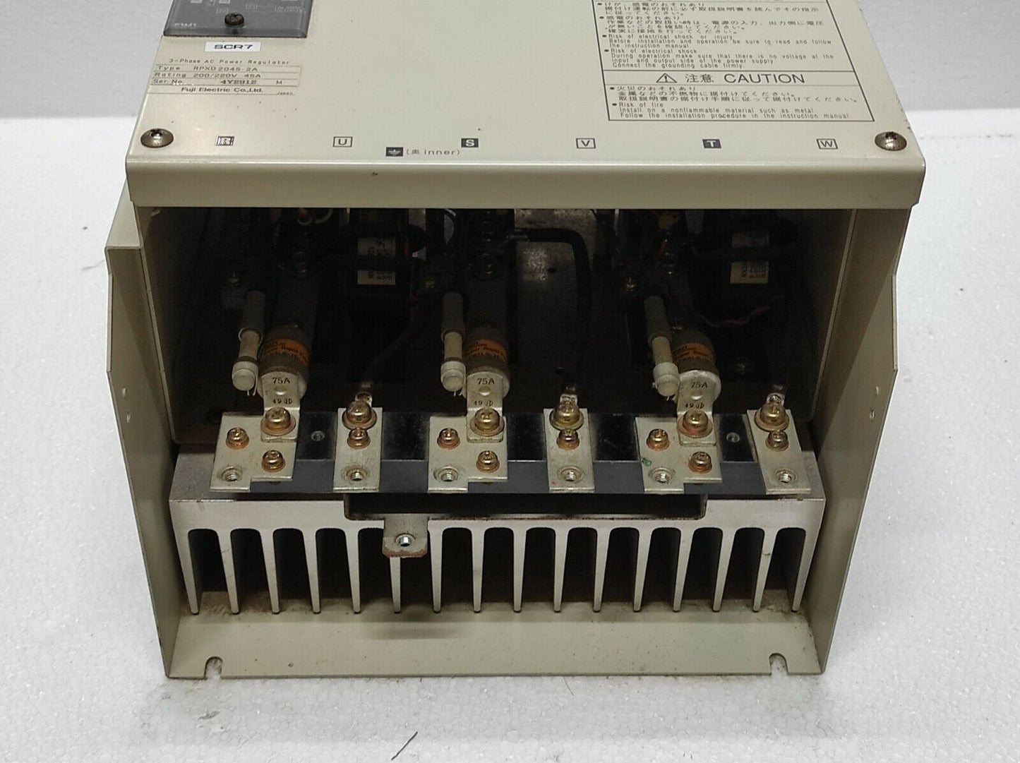 Fuji Electric RPXD 2045-2A 3-Phase AC Power Regulator 200-220V 45A RPXD2045-2A