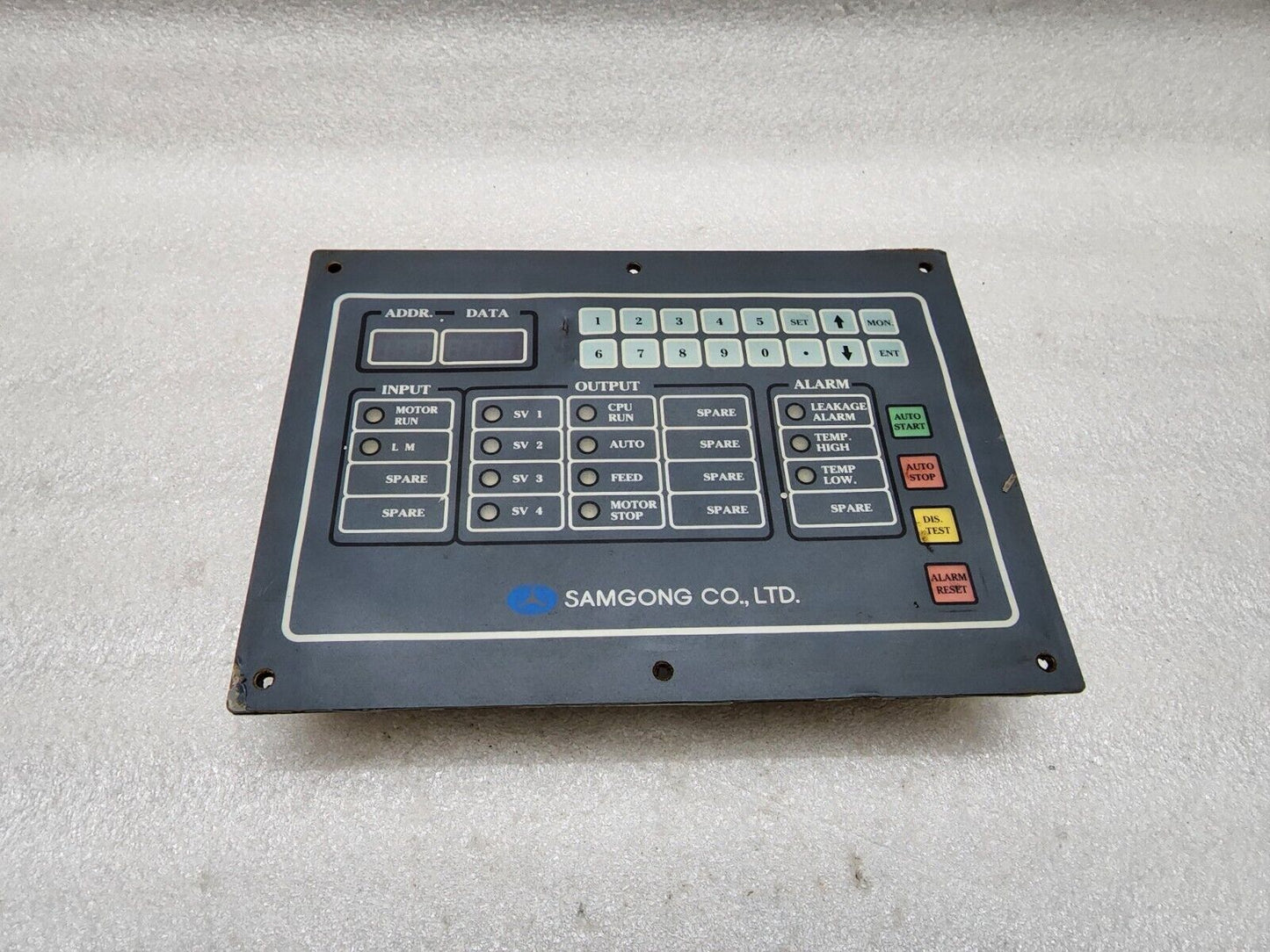 SAMGONG CO LTD KTPFC-F PURIFIER AUTO CONTROL SYSTEM 