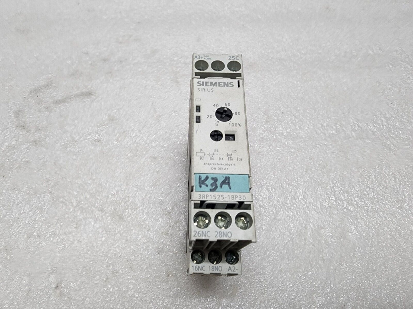 SIEMENS SIRIUS 3RP1525-1BP30 TIMING RELAY ON DELAY
