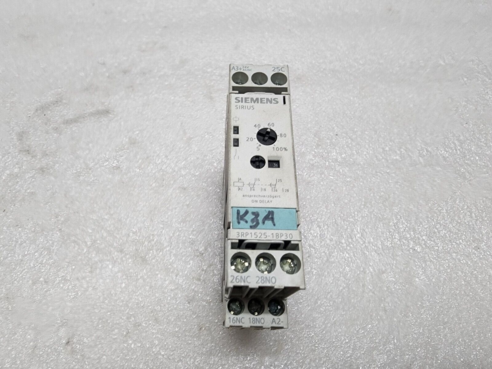 SIEMENS SIRIUS 3RP1525-1BP30 TIMING RELAY ON DELAY