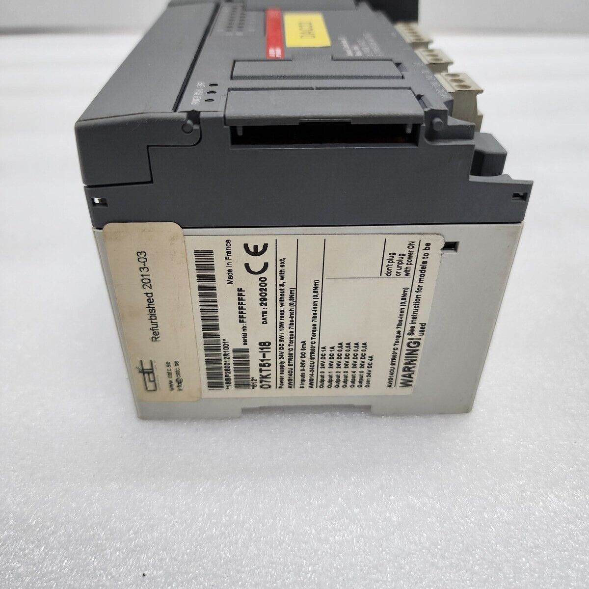 ABB 07KT51-I18 & XC08L1-B03 & XM06B5-G10 BASIC UNIT WITH I/O EXTENSION UNIT