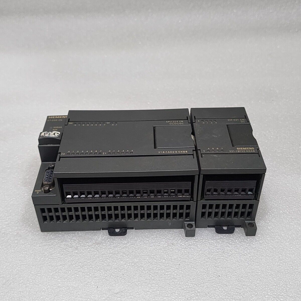 SIEMENS 6ES7 214-1AD23-0XB8 CPU UNIT 224 CN 6ES7 221-1BF22-0XA8 DIGITAL INPUT EM