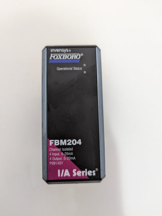 Foxboro Invensys FBM204  P0914SY 0P RY1132 4263  I/O Module 4 Channel