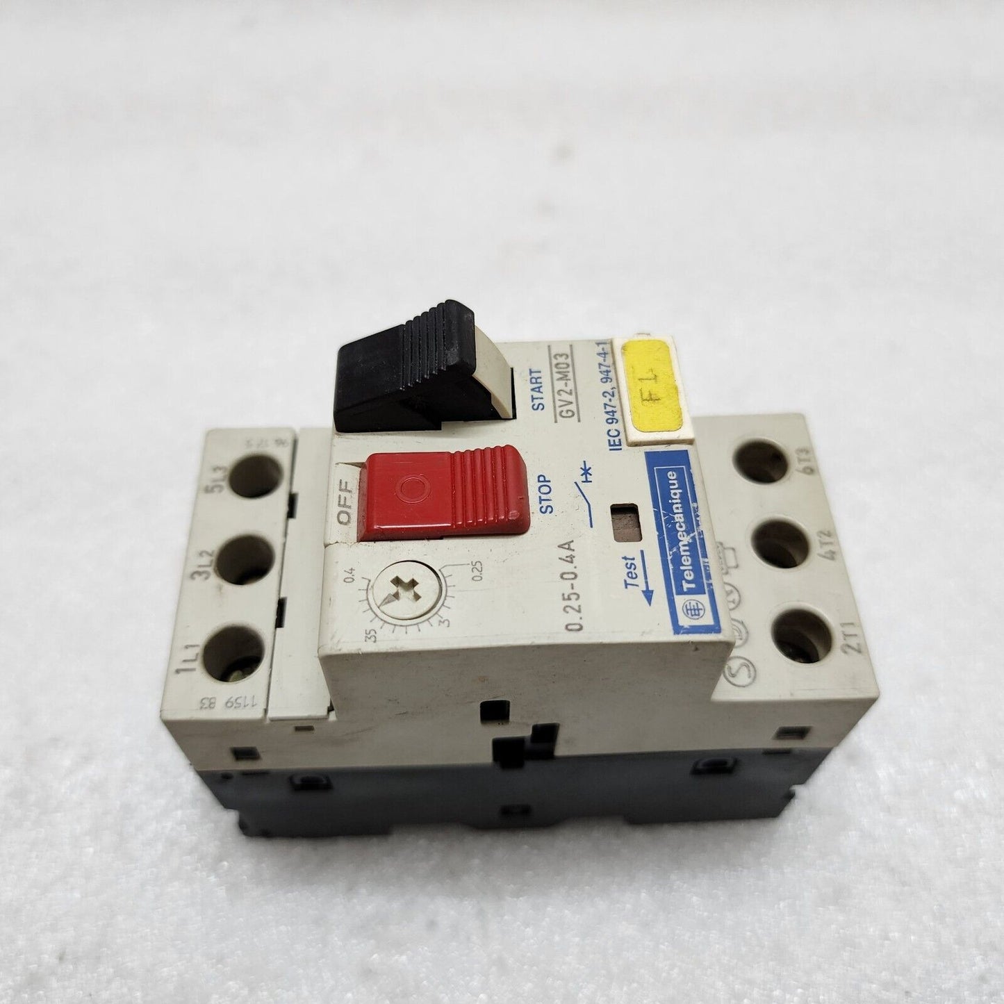 TELEMECANIQUE GV2-M03 CIRCUIT BREAKER MOTOR PROTECTION 0.25-0.4A LOT OF 30 UNIT