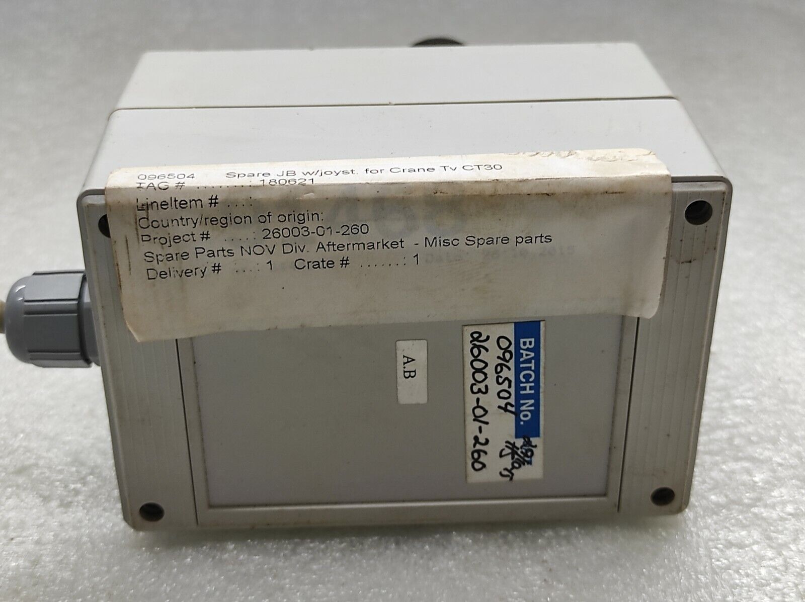 JB W JOYSTICK 096504 FOR CRANE TV CT30 180621