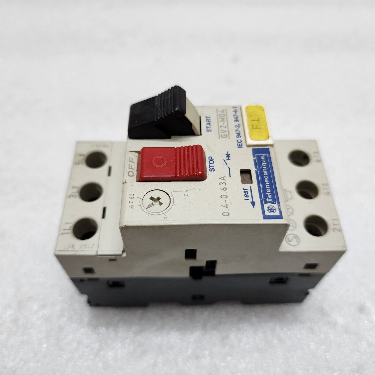 TELEMECANIQUE GV2-M04 CIRCUIT BREAKER MOTOR PROTECTION 0.4-0.63A LOT OF 12 UNIT