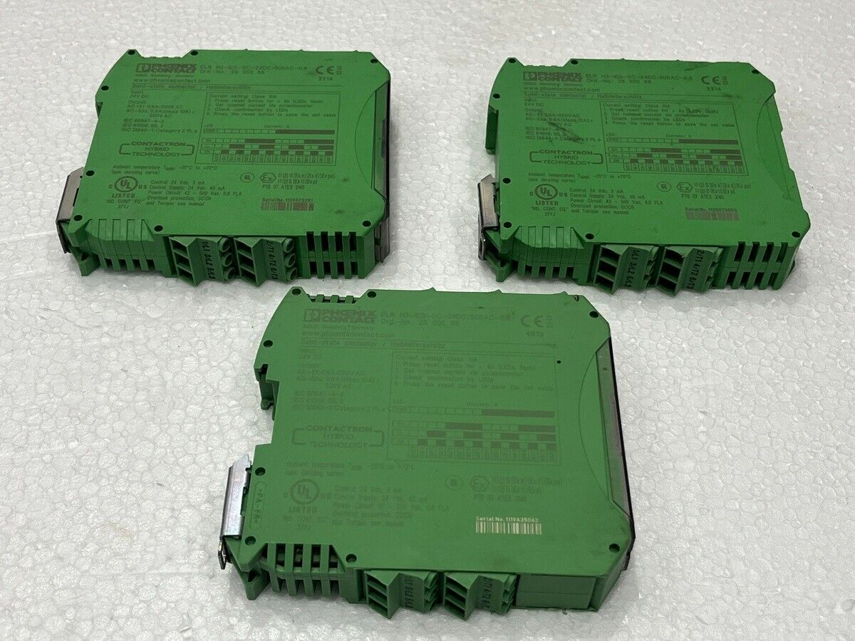 PHOENIX CONTACT ELR H3-IES-SC-24DC/500AC-0.6 HYBRID MOTOR STARTER 29 005 66