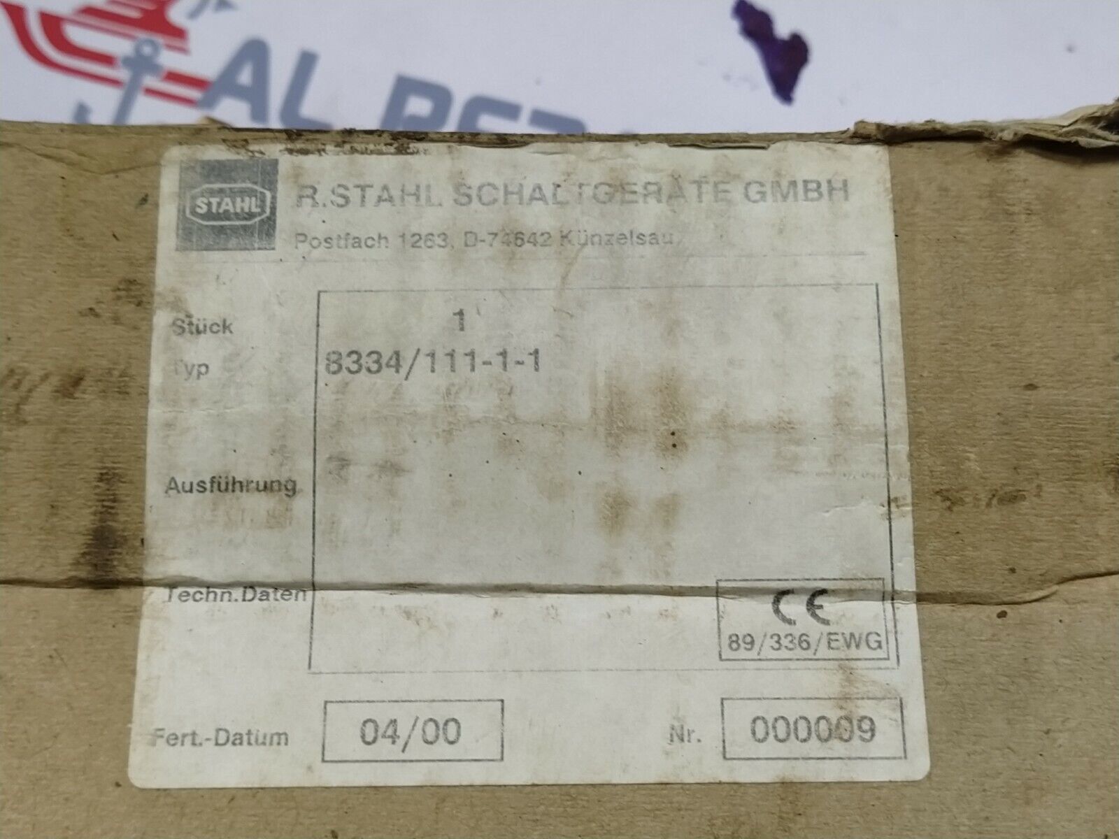 STAHL 8334/1 11-1-1 FOOT SWITCH