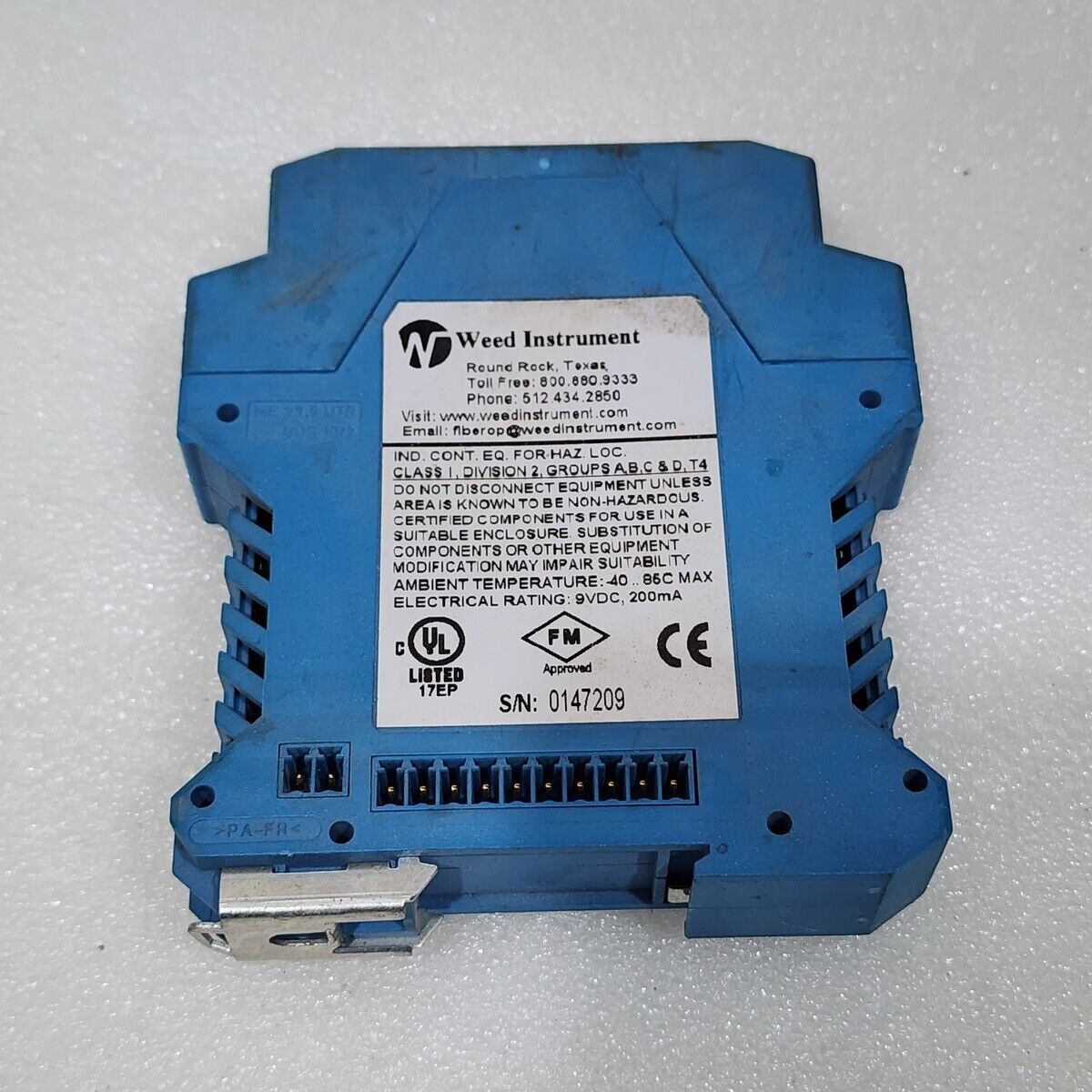 WEED INSTRUMENT EO TEC 2000 POWER SUPPLY MODULE 2A08