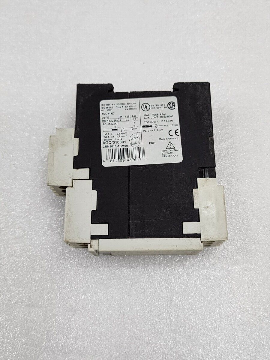 SIEMENS 3RN1010-1CM00 THERMISTOR PROTECTION RELAY