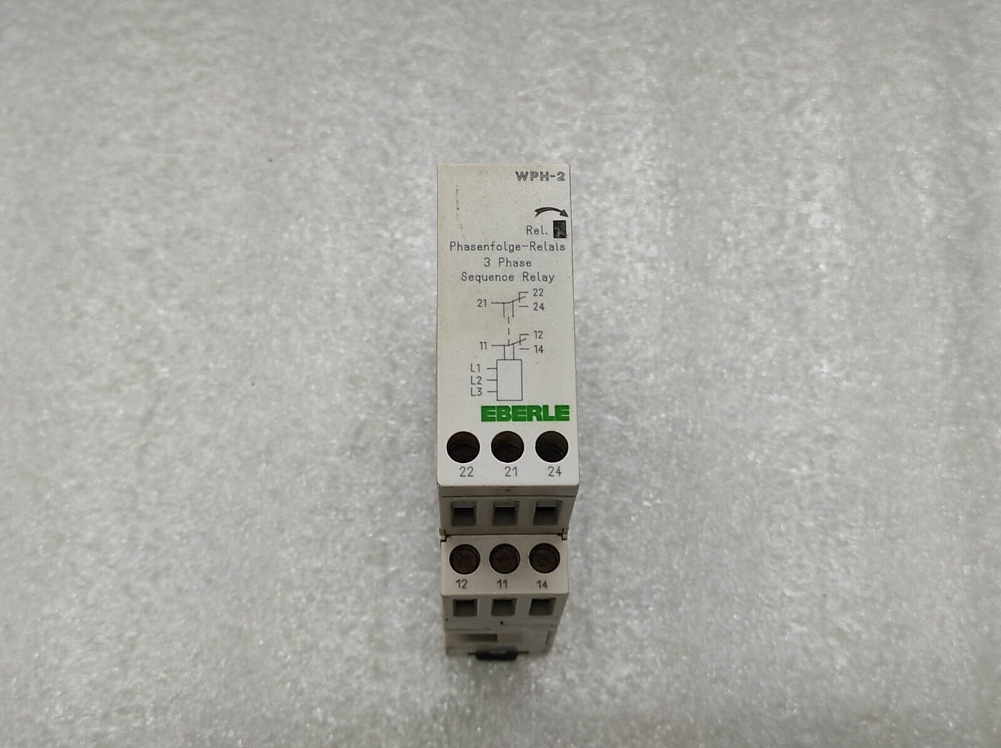 EBERLE WPH-2 3-PHASE SEQUENCE RELAY 080023162300