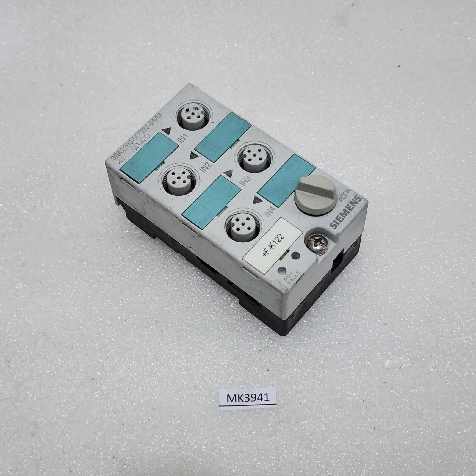 SIEMENS 3RK2200-0C020-0AA3 ASI DIGITAL INPUT MODULE