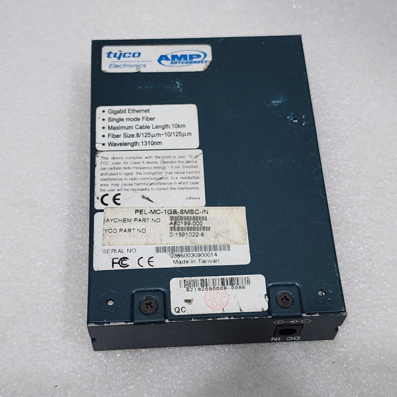 gigabit converter pel-mc-1gb-smsc-in tyco 1000base-lx