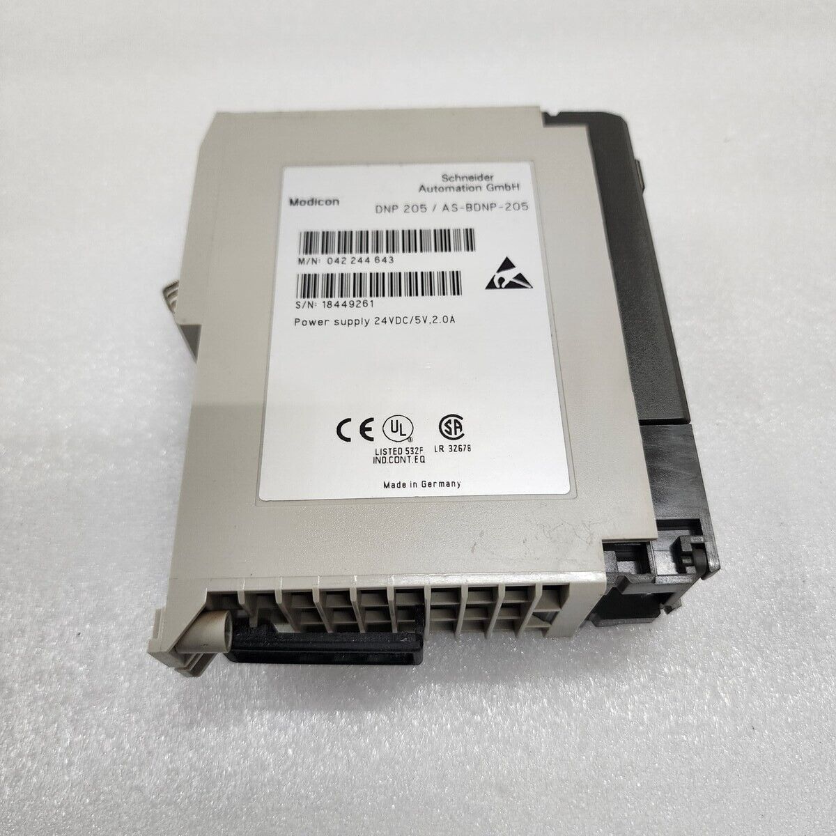 AEG SCHNEIDER DNP 205 POWER SUPPLY 24VDC AS-BDNP-205 MN 042 244 643