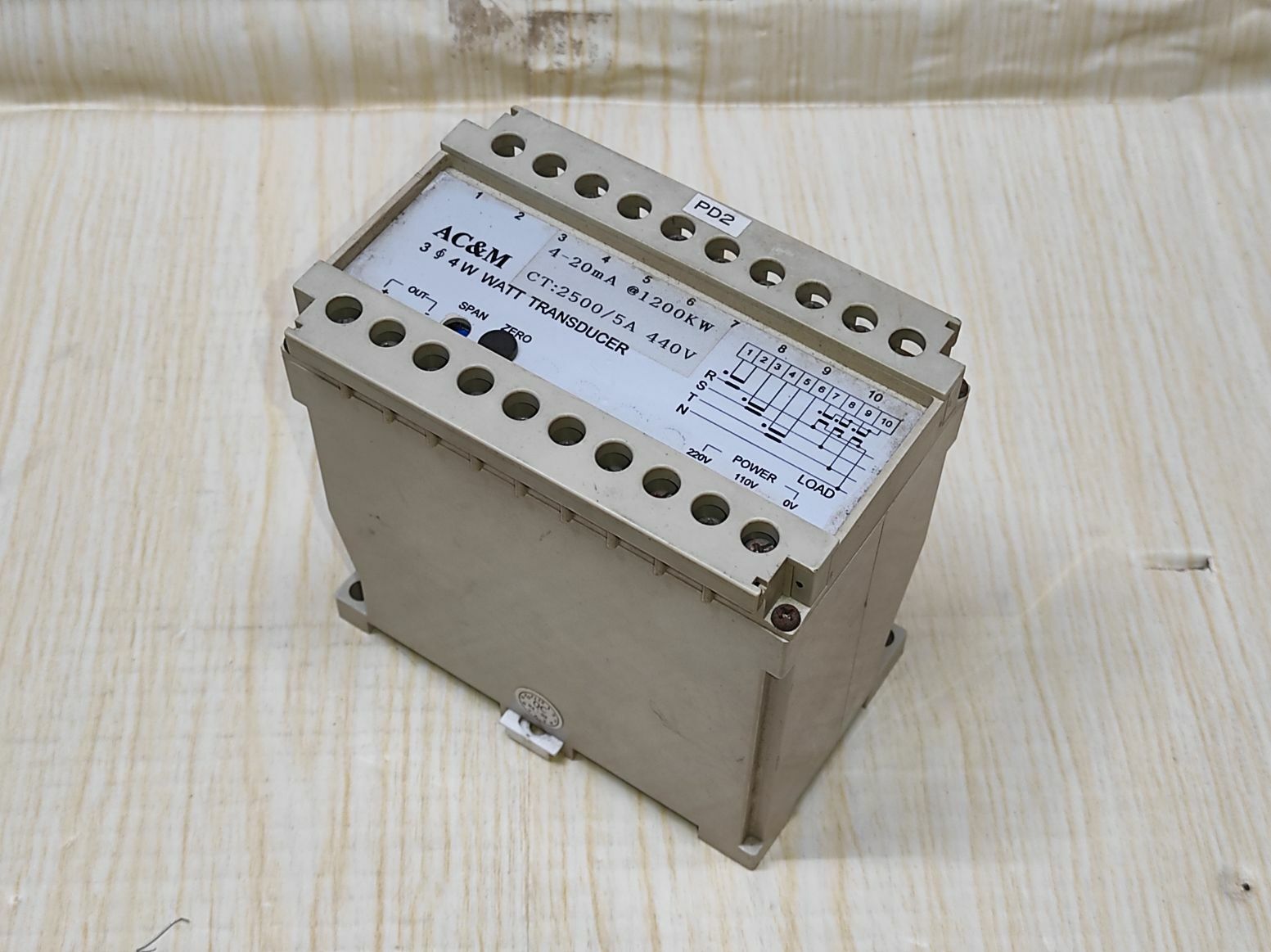 AC&M TDW-CYBACA WATT TRANSDUCER TDWCYBACA